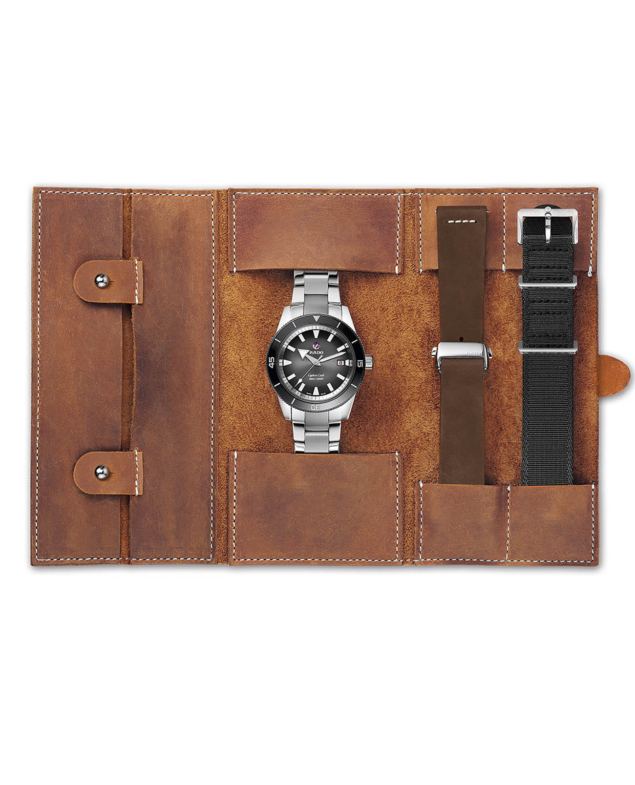 Оригинальные часы Rado Rado Captain Cook Automatic R32105158 механические калибр механизма eta c07.611 общий вид